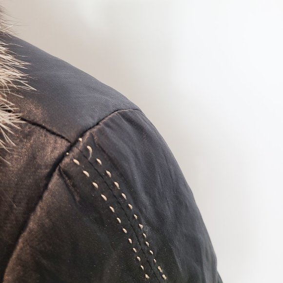 STUNNING FENDI WOMEN'S COAT WITH FOX FUR DETACHABLE COLLAR SIZE: L - Picture 11 of 16